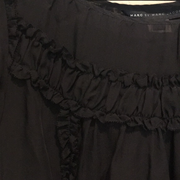 Marc by Marc Jacobs silk top ruffles Sm - Picture 3 of 4